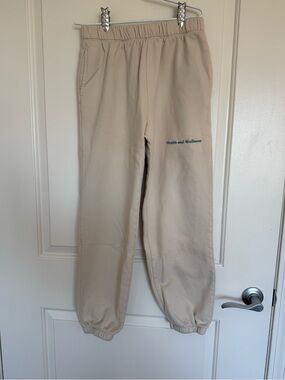 Call Her Daddy “Health & Wellness” Women's Beige Jogger Sweatpants